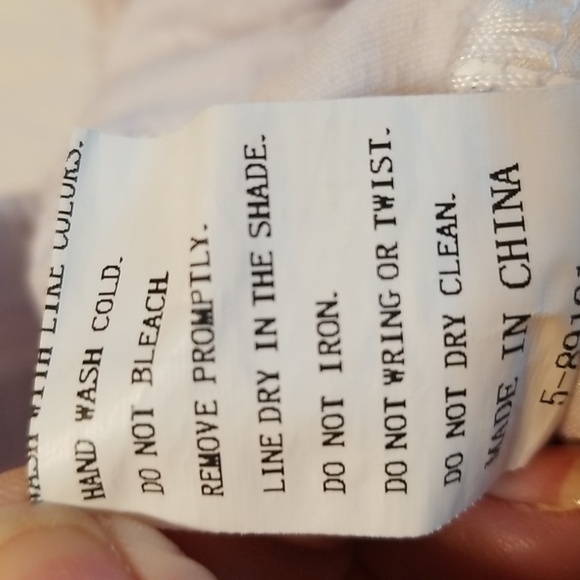 LOVER BRAND, JEANS LEGGINGS Sz M, White & Mauve, EUC, CL #132 - Picture 6 of 10